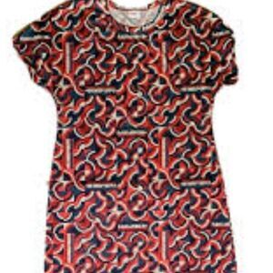 Lularoe Americana Maria Dress NWT Size small Red White Blue vintage circles